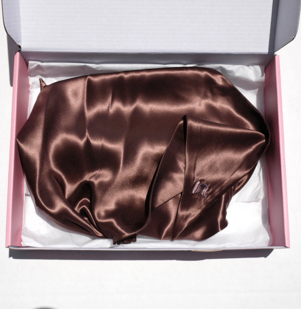 COCOA POWDER HAIR BONNET