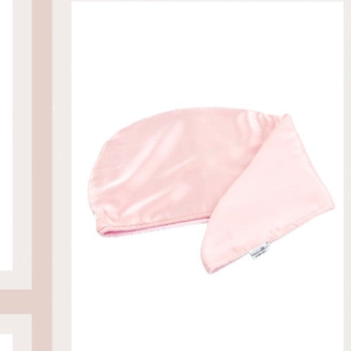 Pink Turban Towel, 19 momme