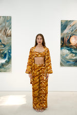 Load image into Gallery viewer, Gold Ocean Pants Set
