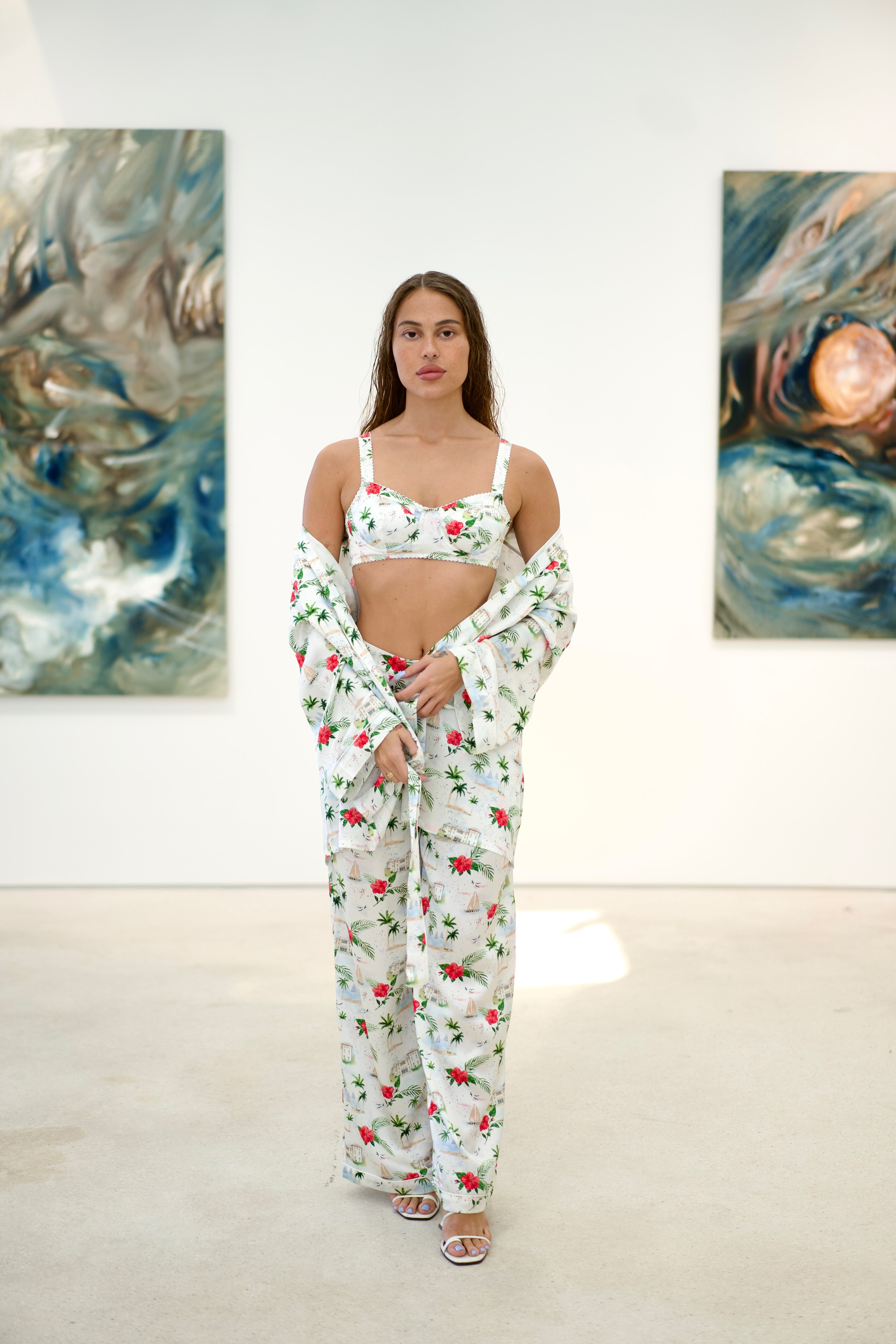 Villa Vizcaya Floral Pants Set