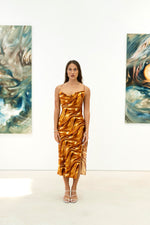 Load image into Gallery viewer, Gold Ocean Slip Dress
