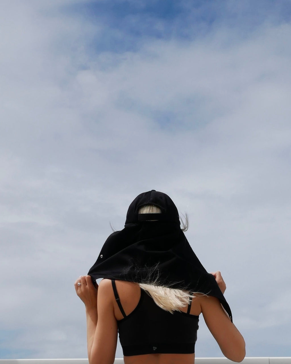 MIDNIGHT BLACK SILK-LINED BASEBALL CAP
