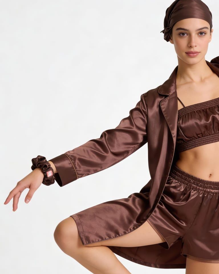 COCOA POWDER HAIR BONNET