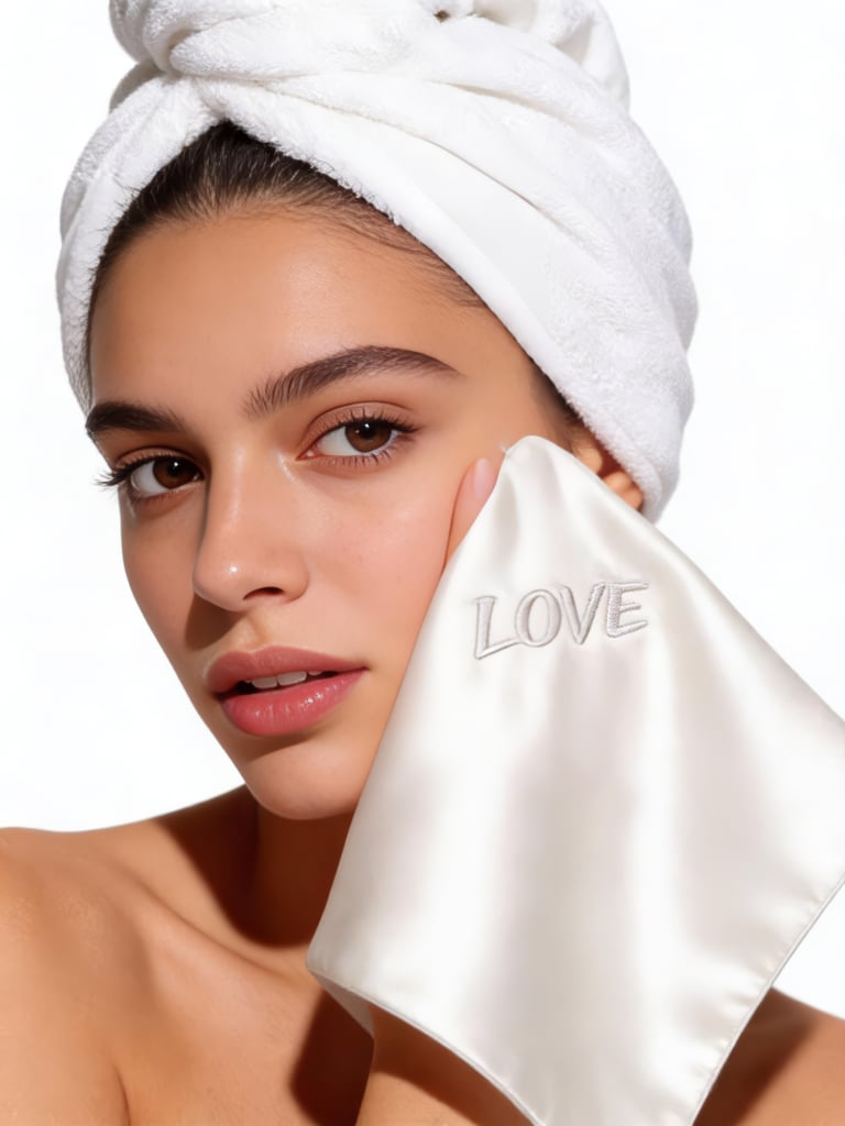 SILK AND BAMBOO FACE TOWEL