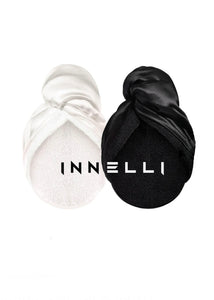 Silk Turban Towel - Midnight Black