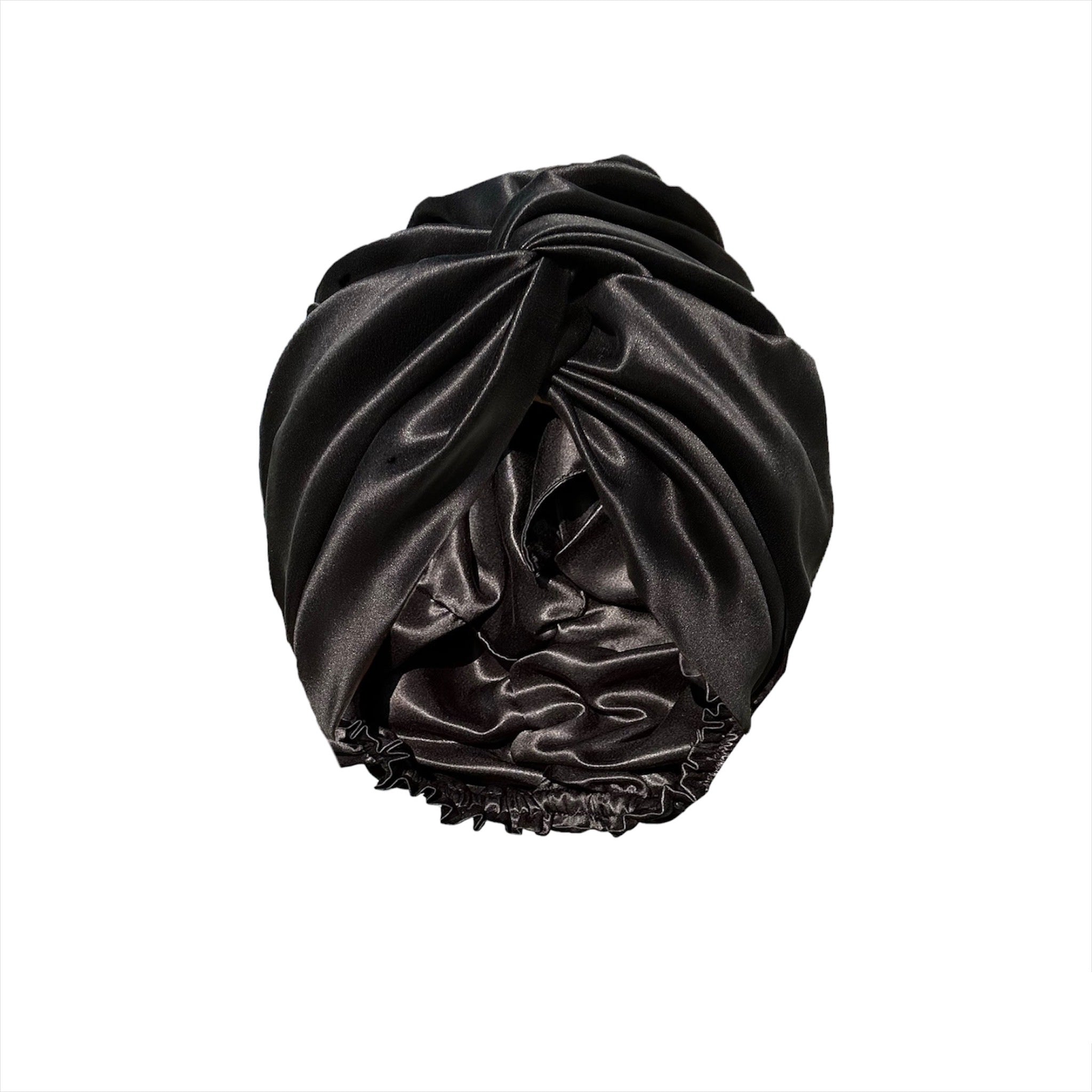 Midnight Black Sleep Turban