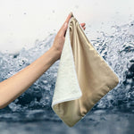 Load image into Gallery viewer, Silk and Bamboo Face Towel - Champagne
