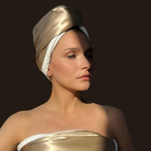 Champagne Turban Towel