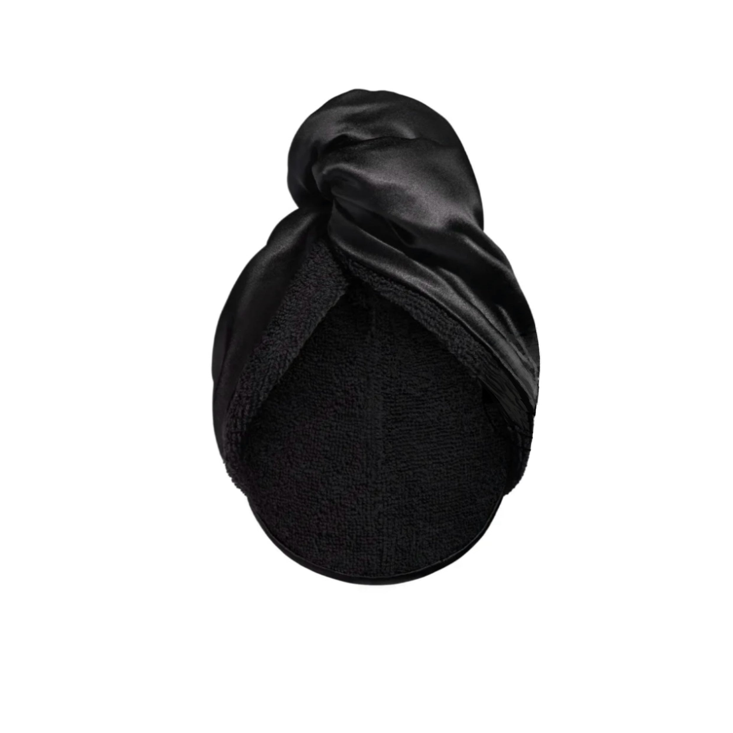 MIDNIGHT BLACK TURBAN TOWEL
