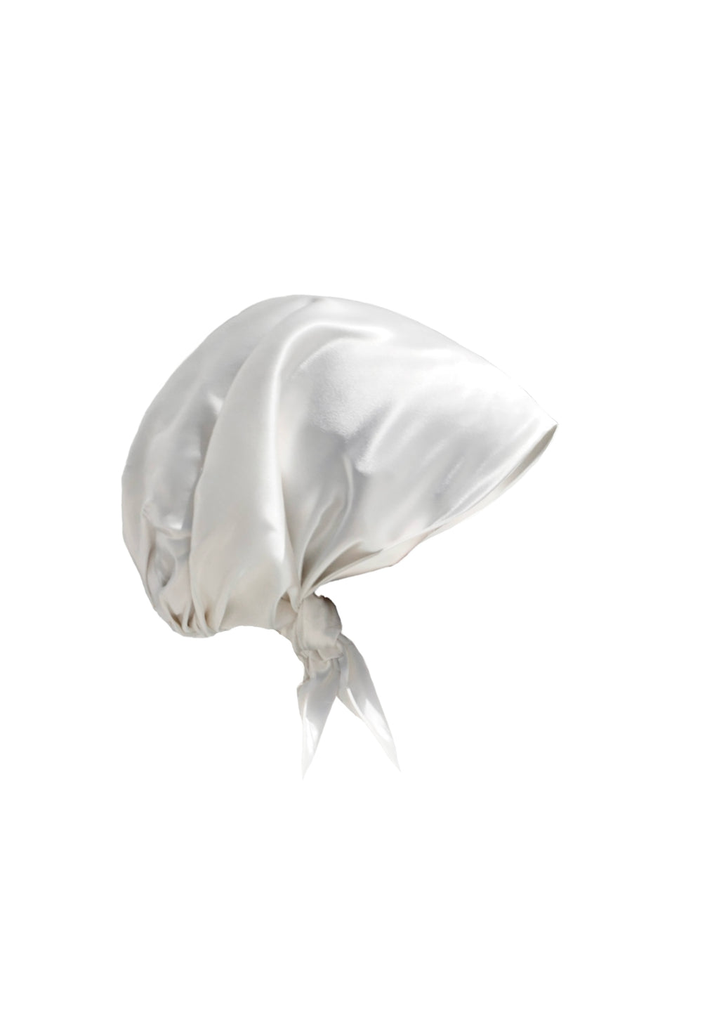 POWDER WHITE HAIR BONNET