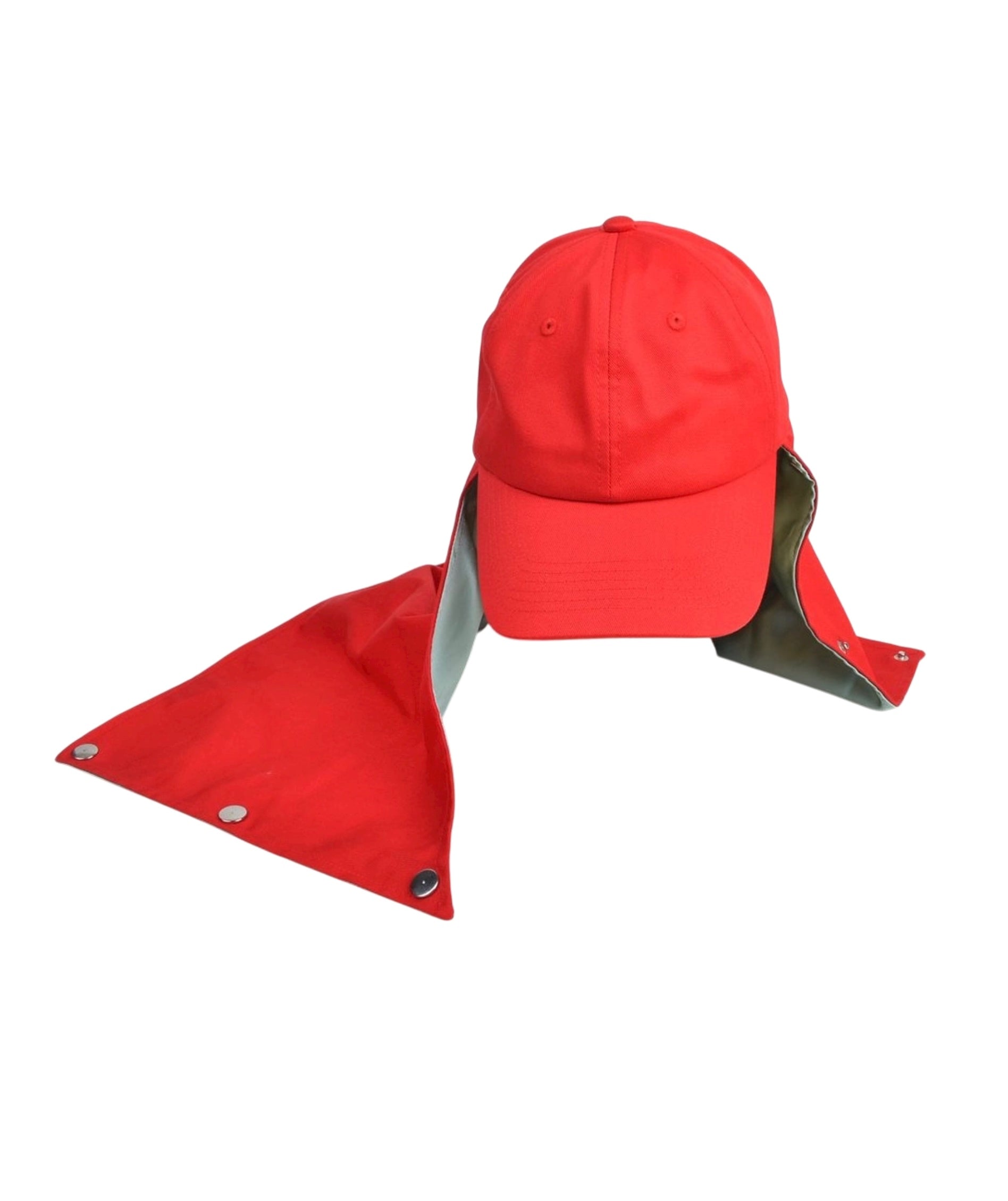 FIRE RED SILK-LINED BASEBALL CAP