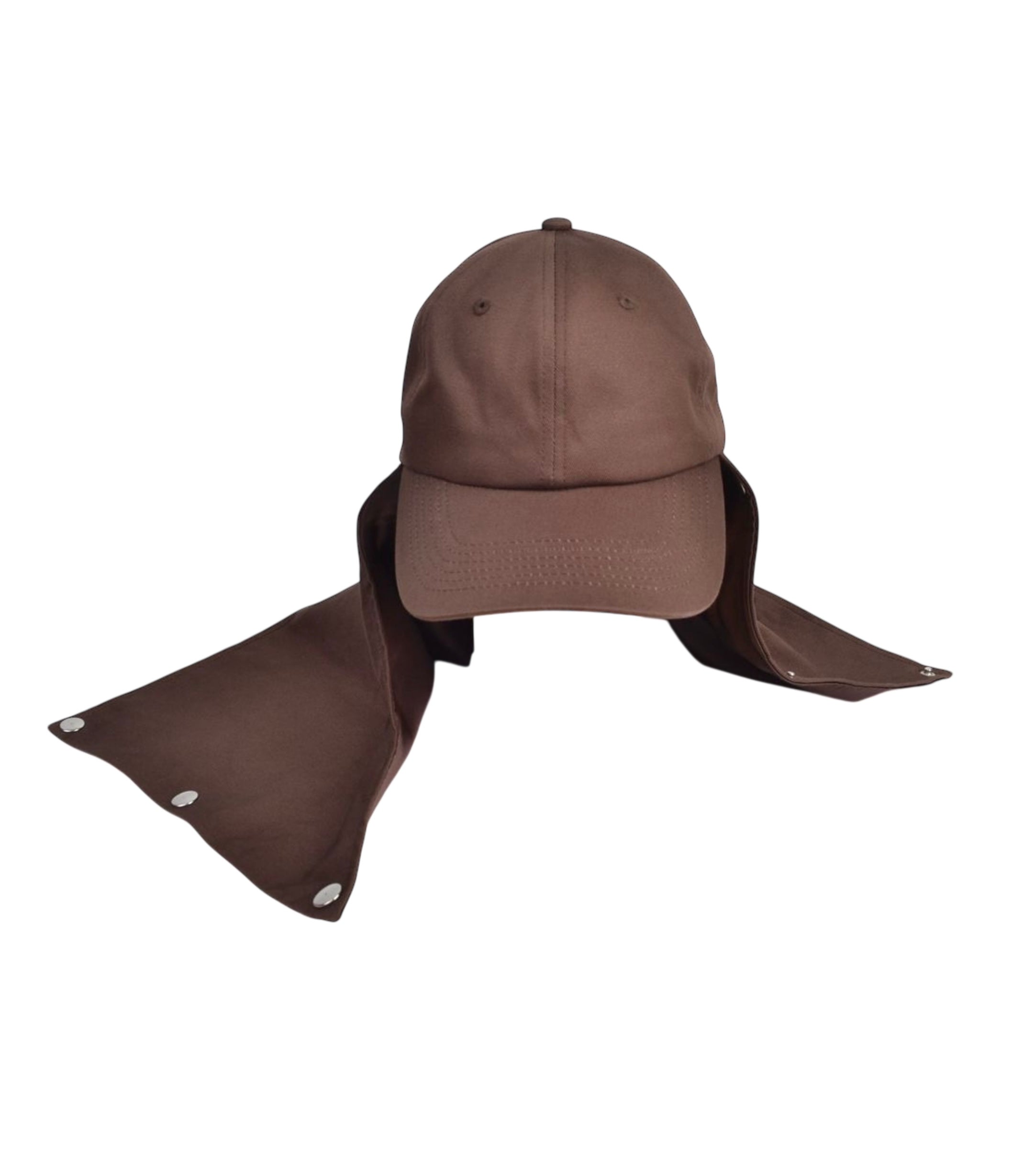 COCOA POWDER SILK-LINED BASEBALL CAP