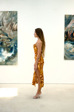 Load image into Gallery viewer, Gold Ocean Slip Dress
