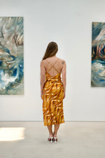 Load image into Gallery viewer, Gold Ocean Slip Dress
