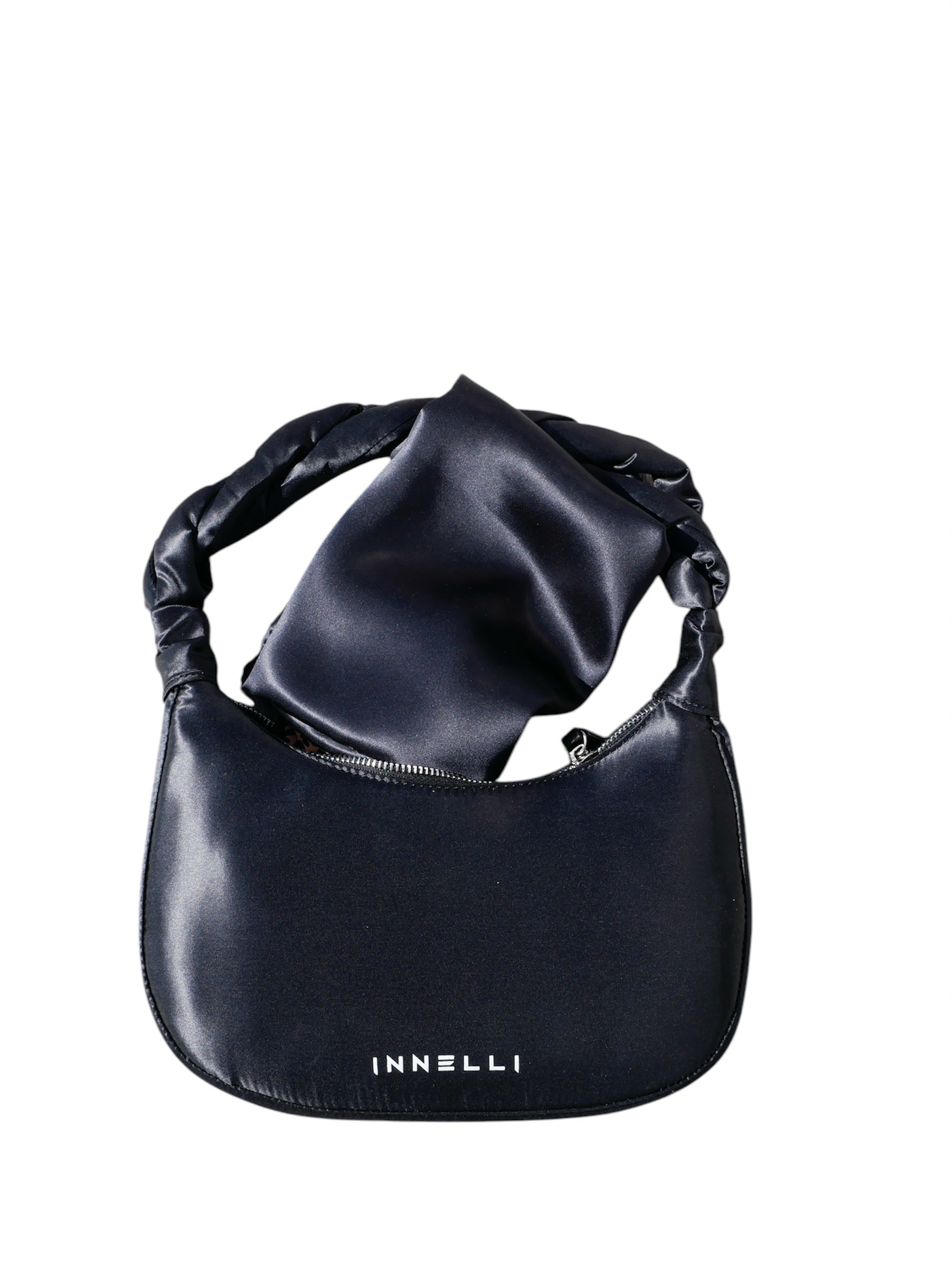 Midnight Black Silk Bag