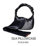 Load image into Gallery viewer, Midnight Black - Silk Pillowcase with hidden zipper
