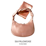 Load image into Gallery viewer, Rose Gold Silk Pillowcase with hidden zipper
