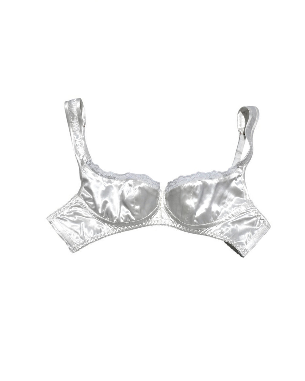 POWDER WHITE WITH LACE BALCONETTE BRA