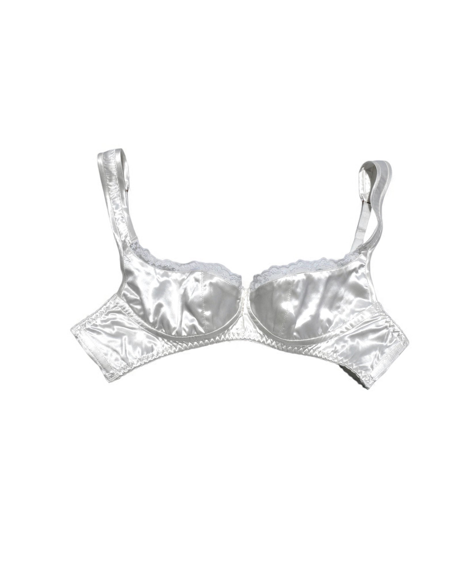 POWDER WHITE WITH LACE BALCONETTE BRA