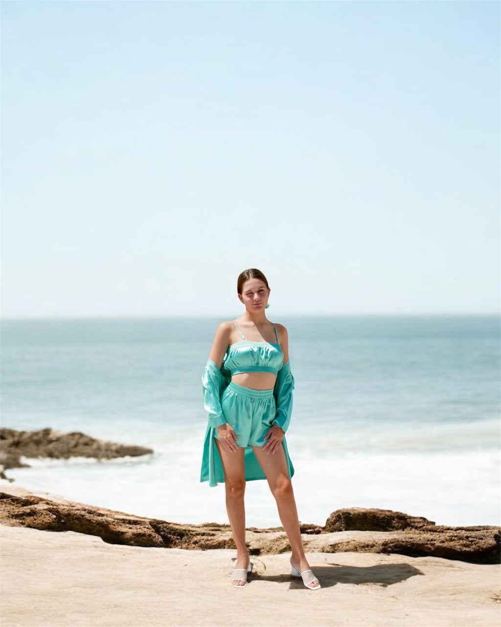 SEA BREEZE PAJAMA SHORT SET 3 PCS