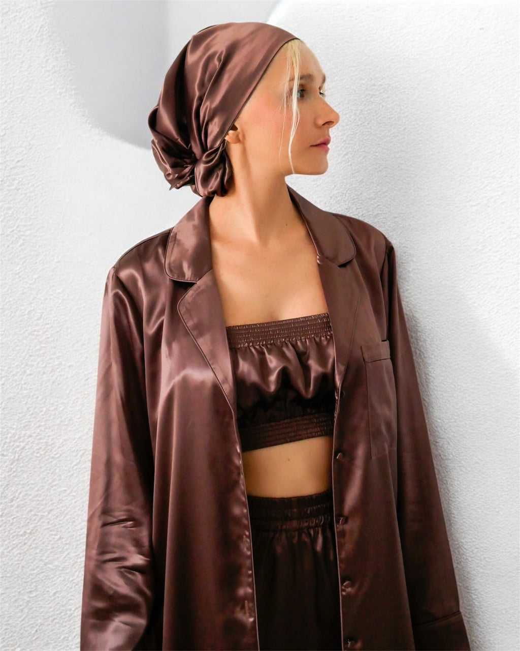 COCOA POWDER HAIR BONNET