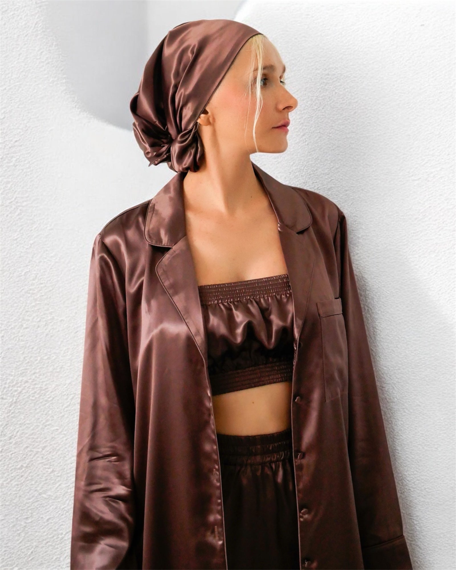 COCOA POWDER HAIR BONNET
