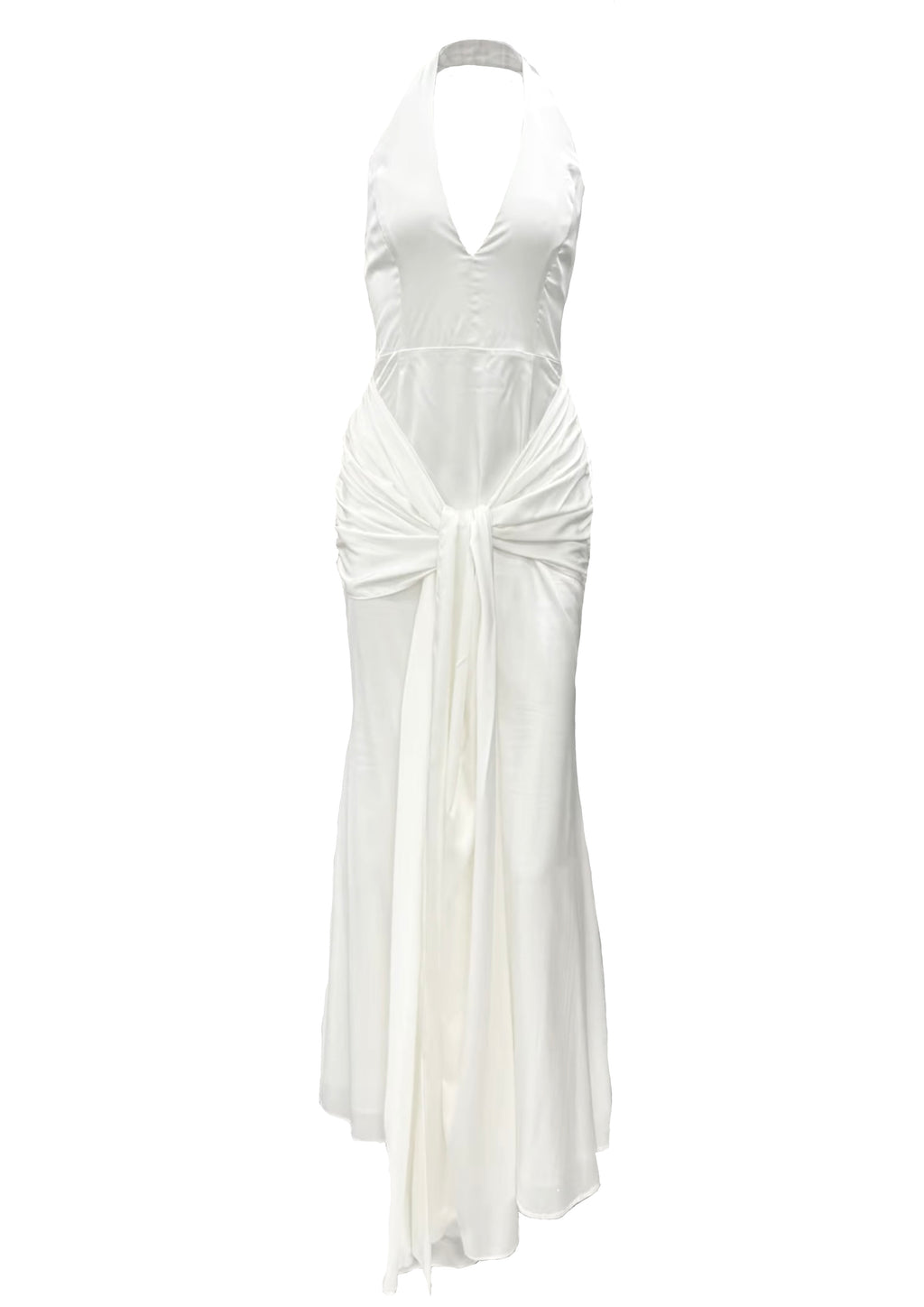 WHITE SILK INNELLI DRESS