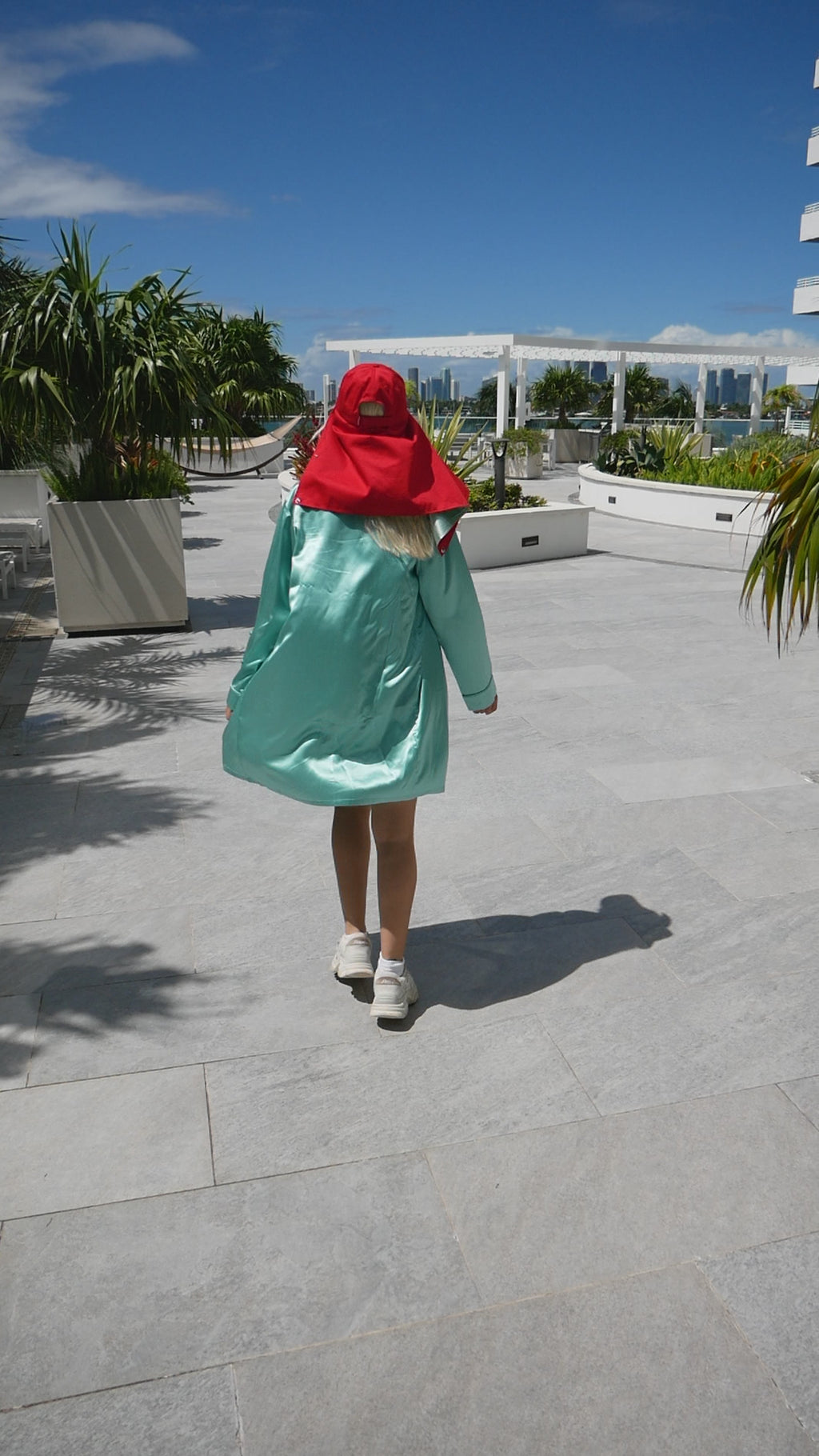 FIRE RED SILK-LINED BASEBALL CAP
