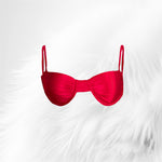 Load image into Gallery viewer, Dark Red Balconette Bra
