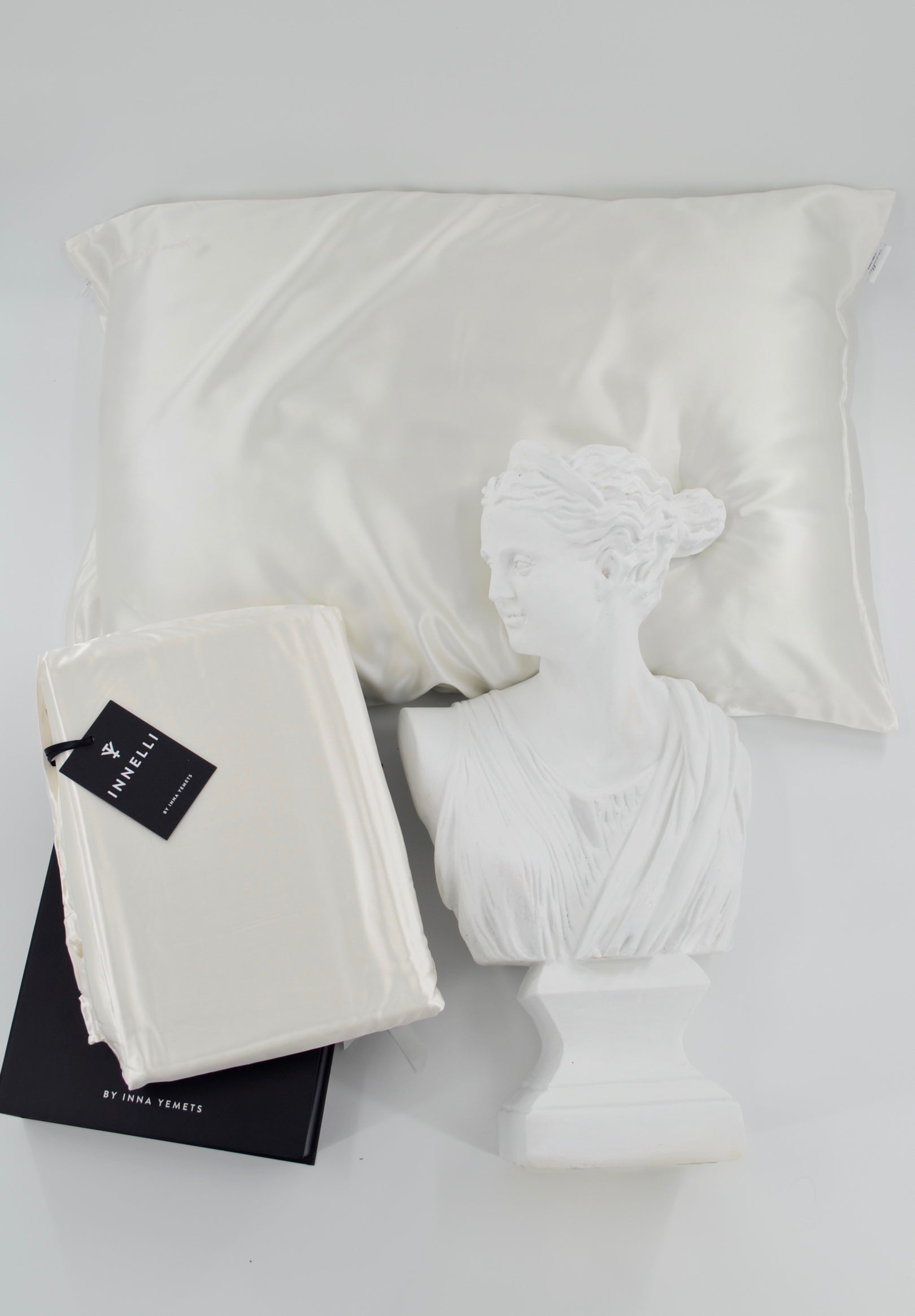 Powder White - Silk Duvet Cover Set