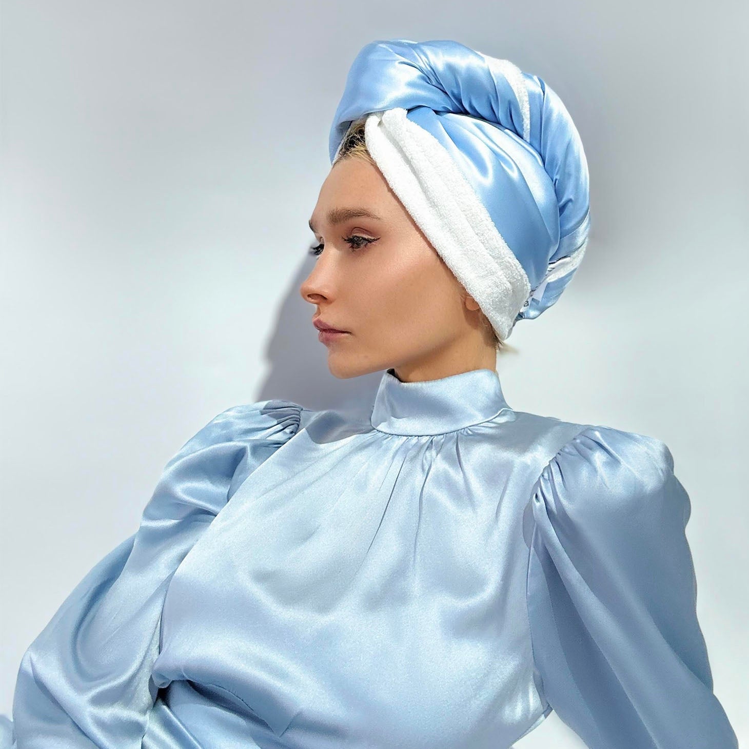 Silk Hair Turban Towel