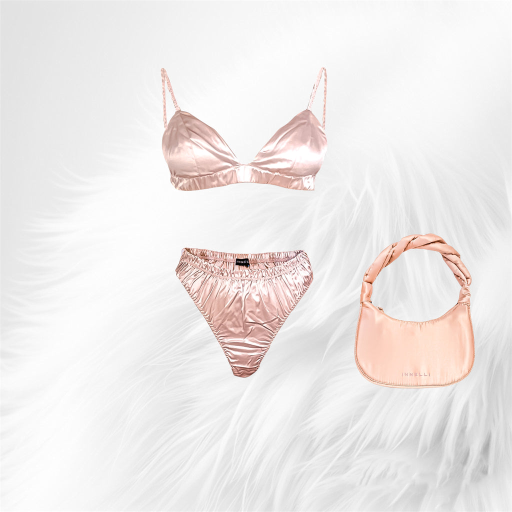 Silk Bra and Panty Set