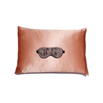 Load image into Gallery viewer, Rose Gold Silk Pillowcase with hidden zipper
