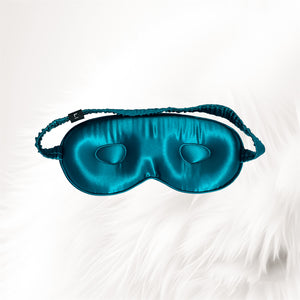 Peacocks Blue Contour Sleep Mask