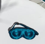 Load and play video in Gallery viewer, Peacocks Blue Contour Sleep Mask
