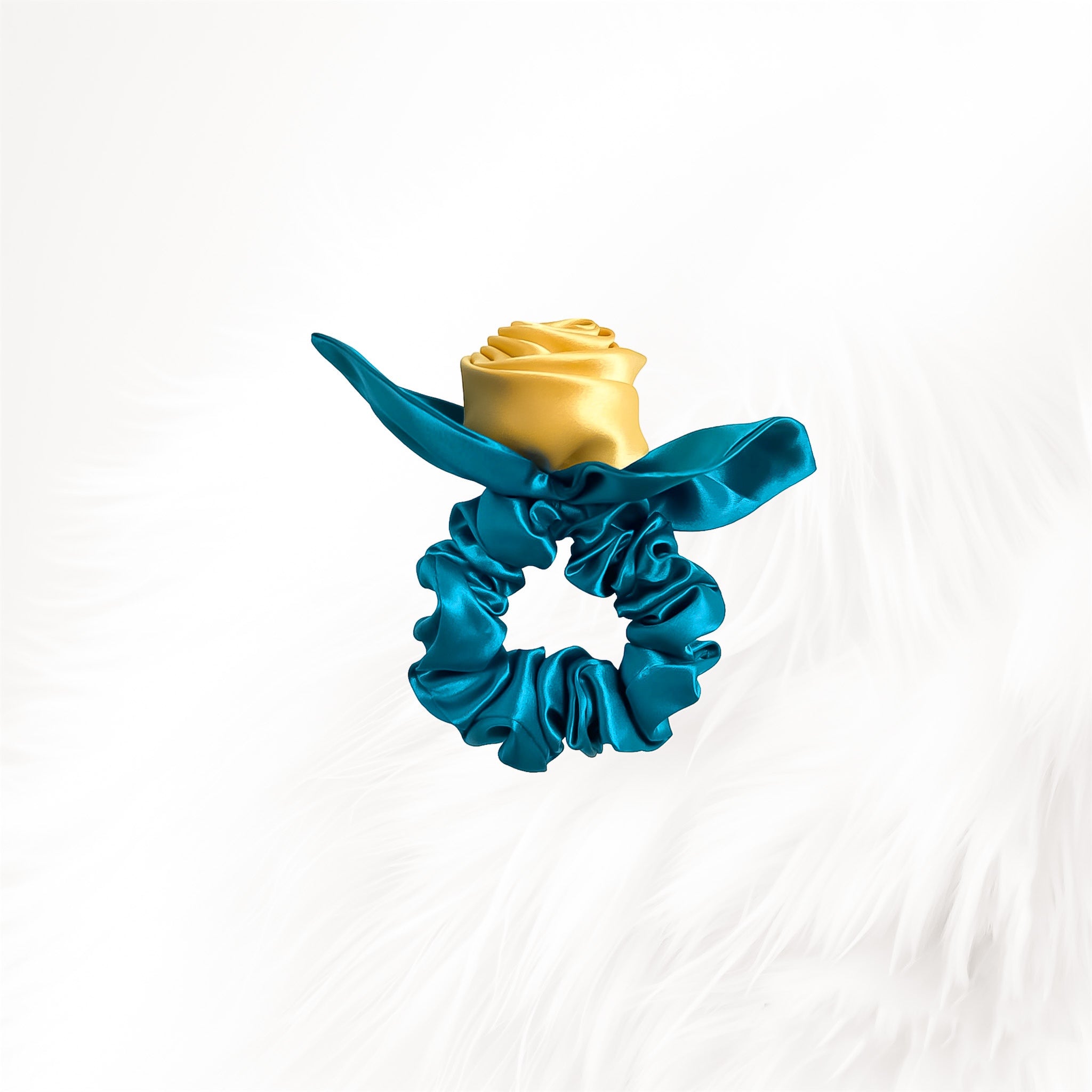 Silk Scrunchie Rosie - Yellow