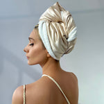 Load image into Gallery viewer, Silk Hair Turban Towel
