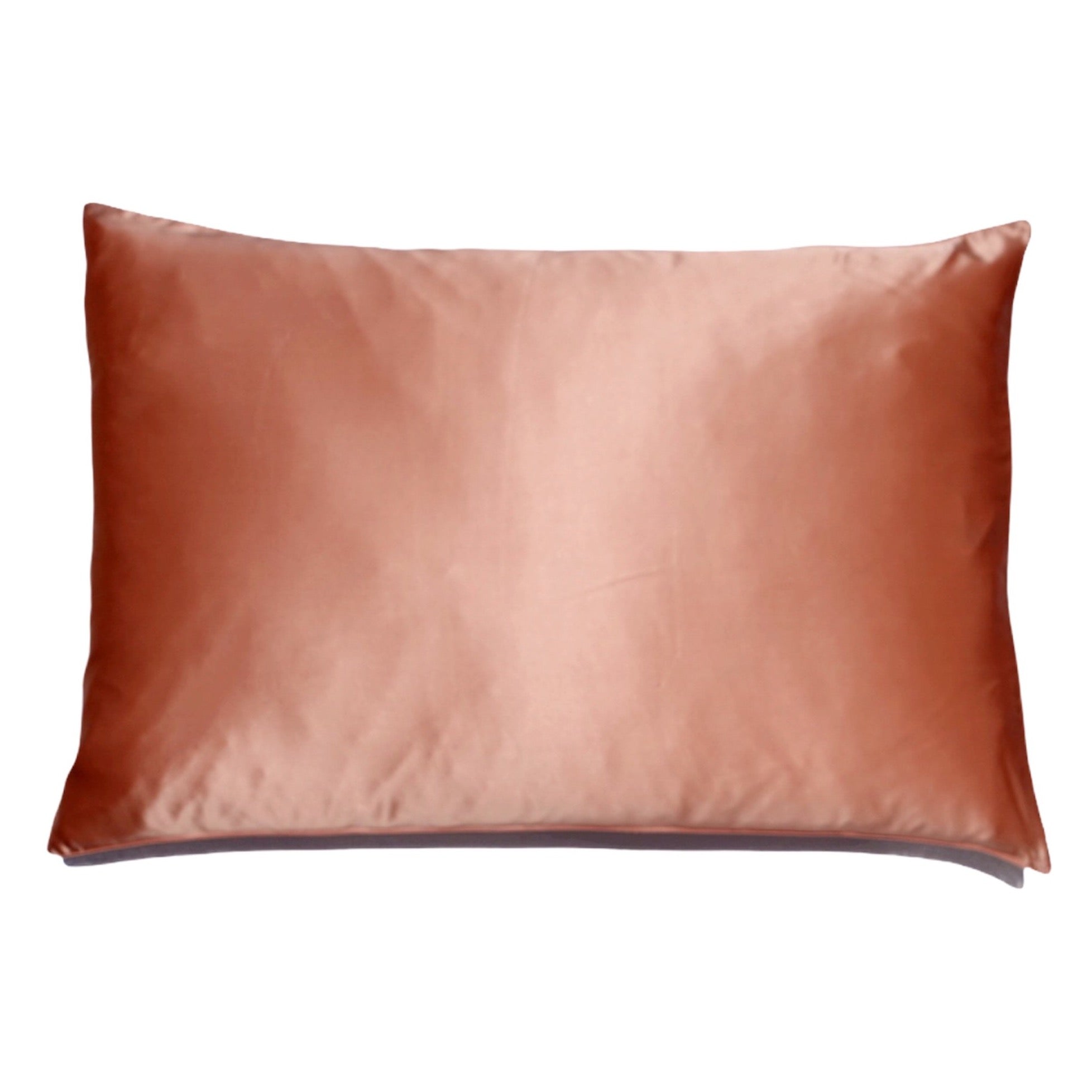 Rose Gold Silk Pillowcase with hidden zipper