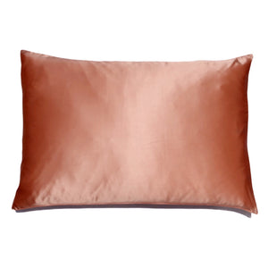 Rose Gold Silk Pillowcase with hidden zipper