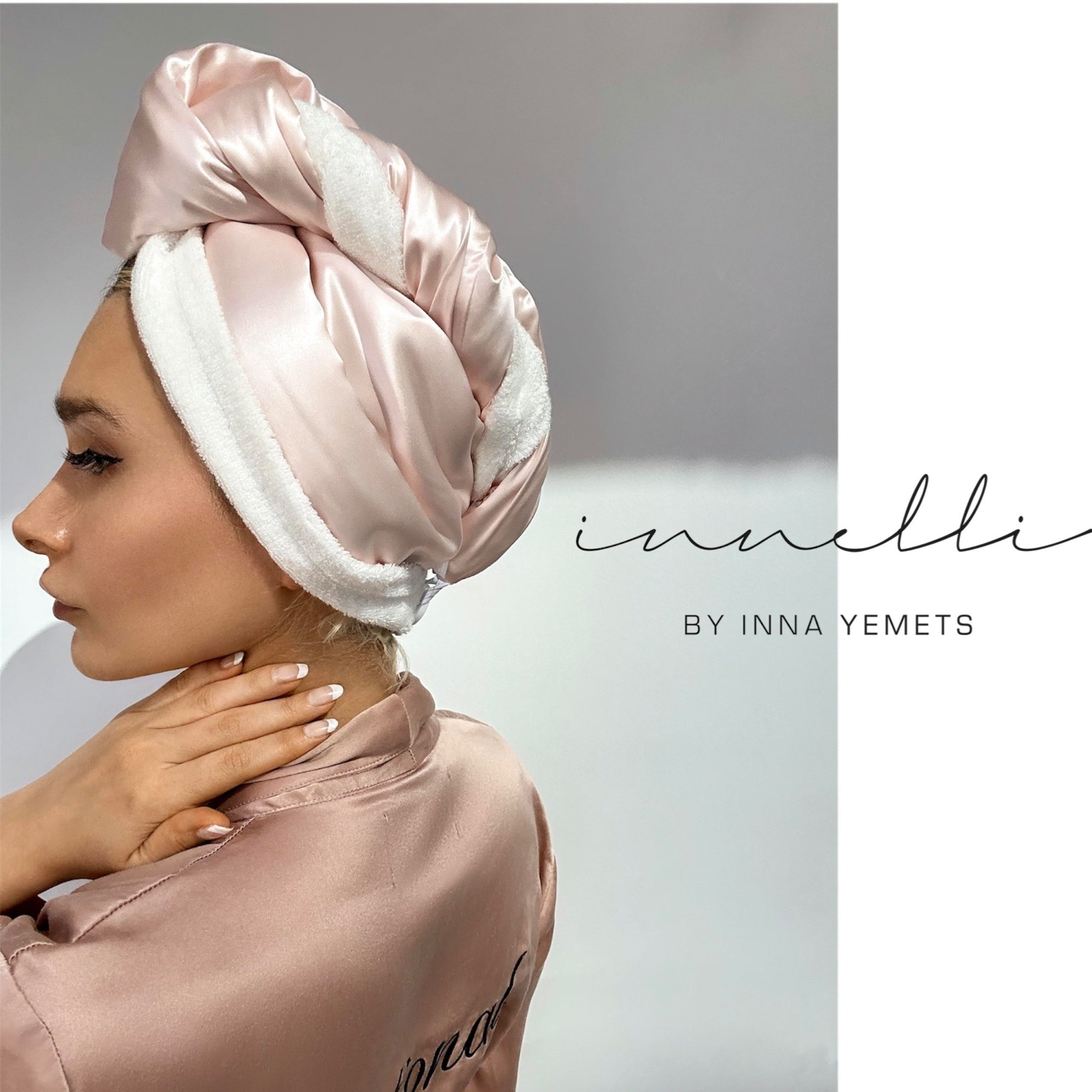 Silk Hair Turban Towel INNELLI