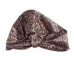 Load image into Gallery viewer, Rose Leopard - Silk Sleep Turban
