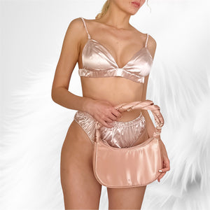 Silk Bra and Panty Set