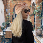 Load image into Gallery viewer, Rose Gold Silk Turban
