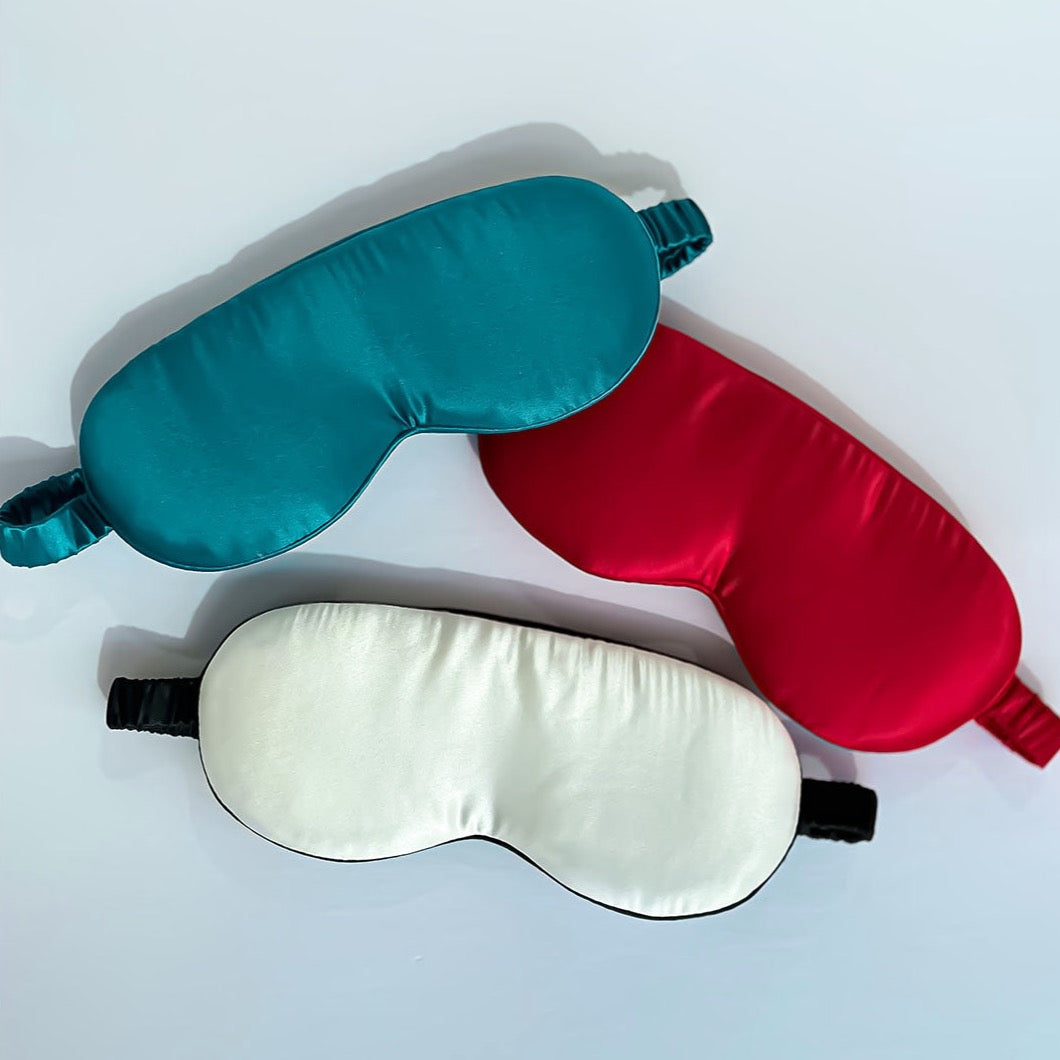 Peacocks Blue Contour Sleep Mask