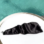 Load and play video in Gallery viewer, Silk Turban Towel - Midnight Black
