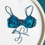 Load and play video in Gallery viewer, Peacocks Blue Romance Bra
