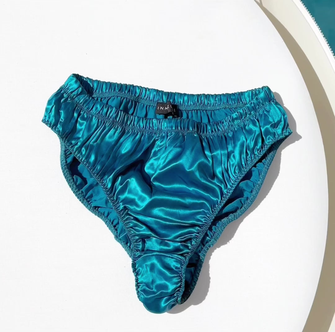 Blue Silk Panty