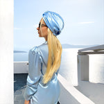 Load image into Gallery viewer, Sky Blue Sleep Turban
